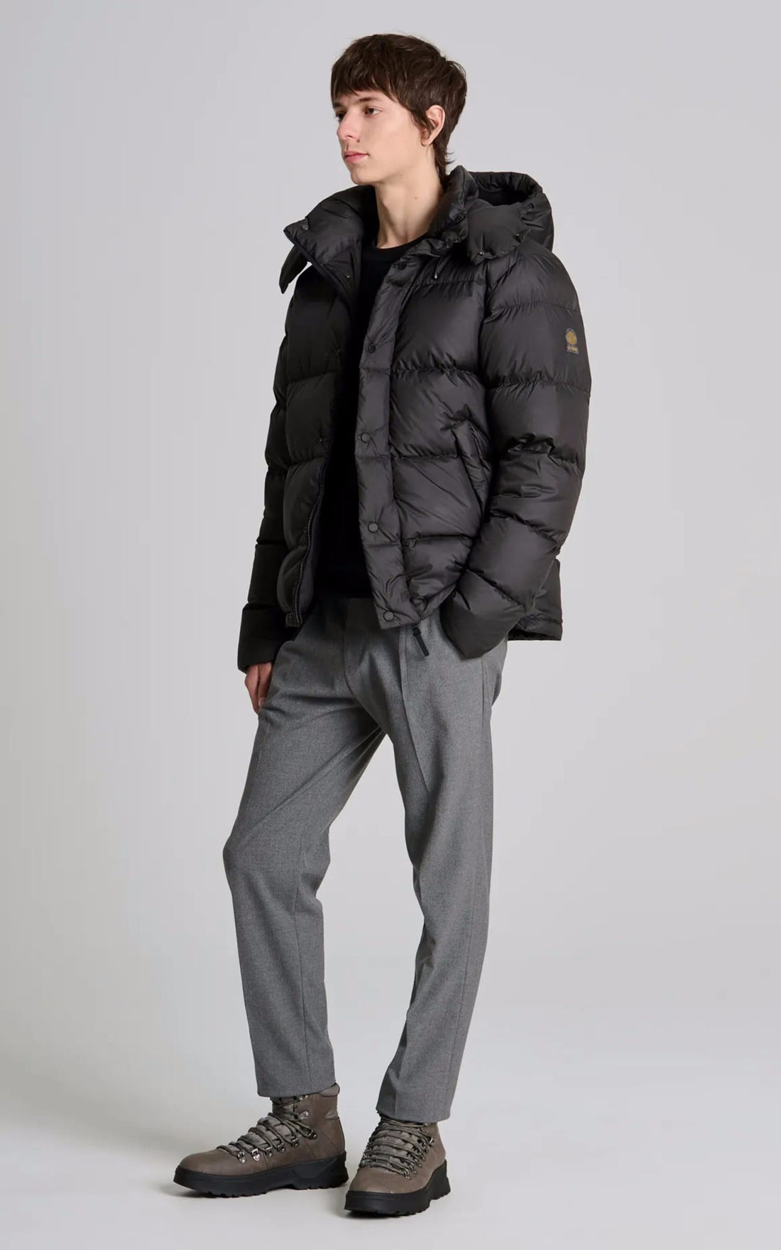 Ves doudoune Textile Homme Kanuk, modèle Misto de couleur noir
