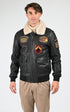 Blouson Cuir Homme Daytona 73, modèle Mock 104403 de couleur black