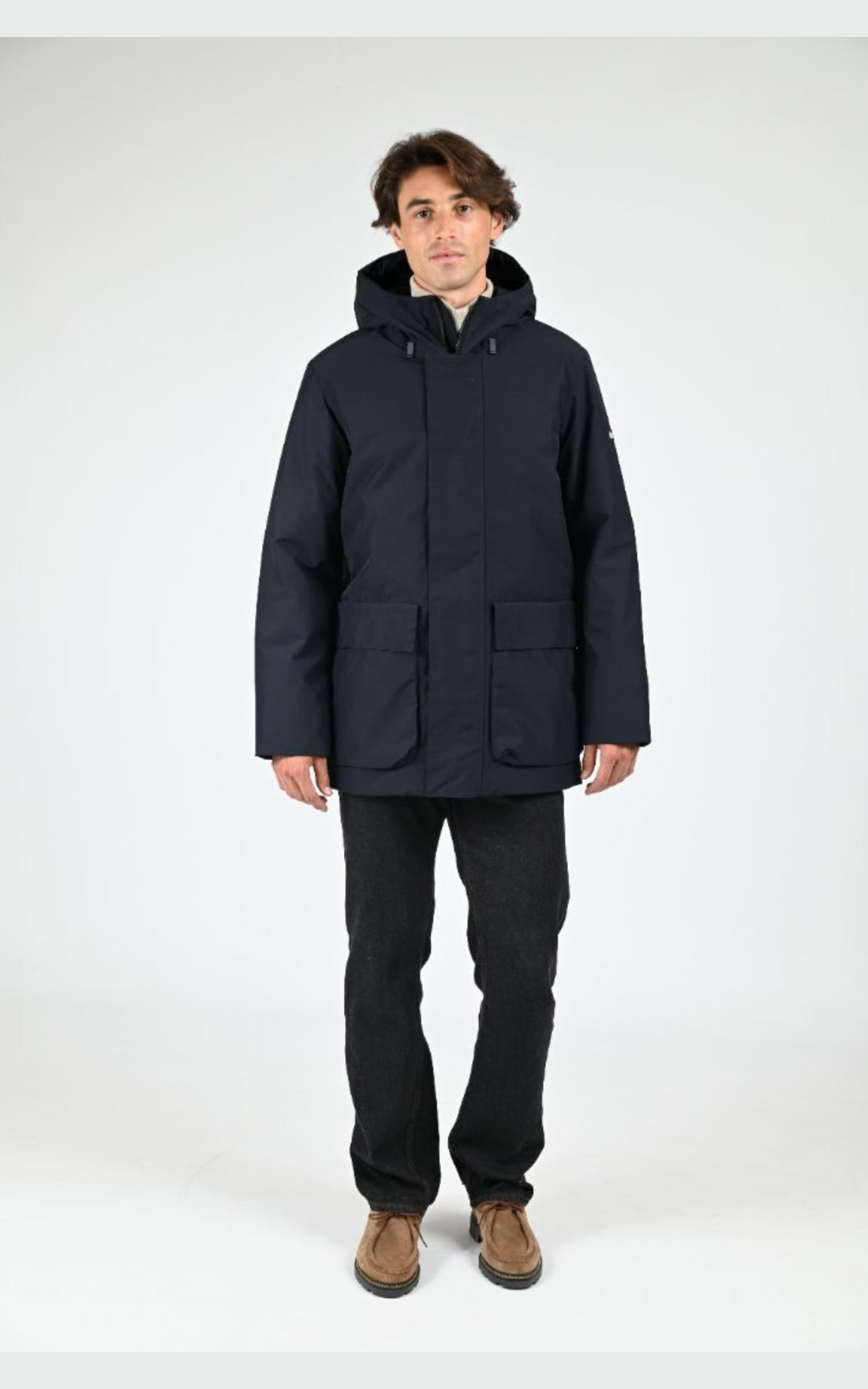 Parka Textile Homme Aigle, modèle Molespo aiw25moui001 de couleur noir