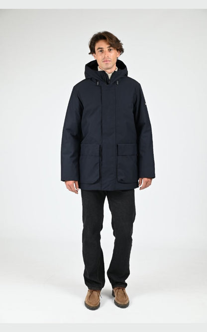 Parka Textile Homme Aigle, modèle Molespo aiw25moui001 de couleur noir