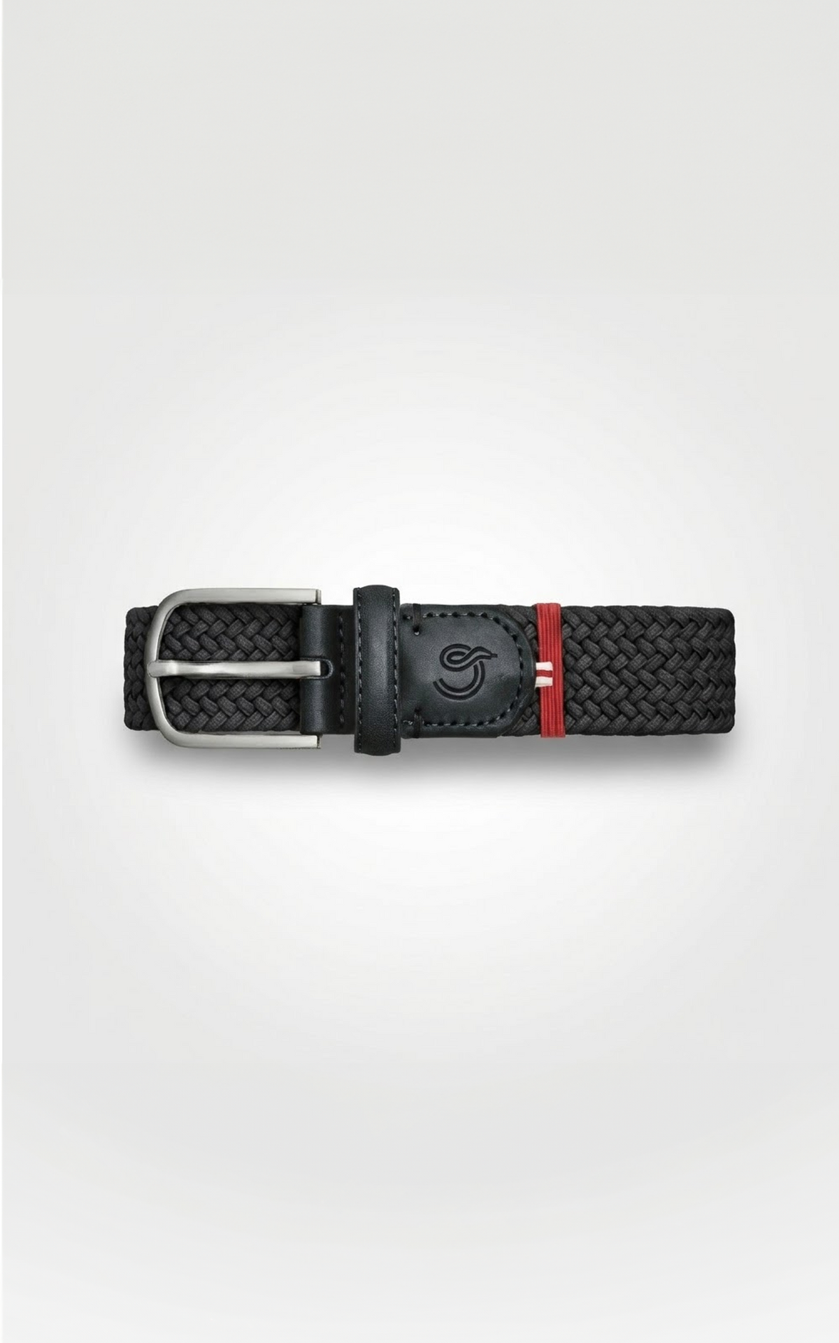 Ceinture tressée London noir