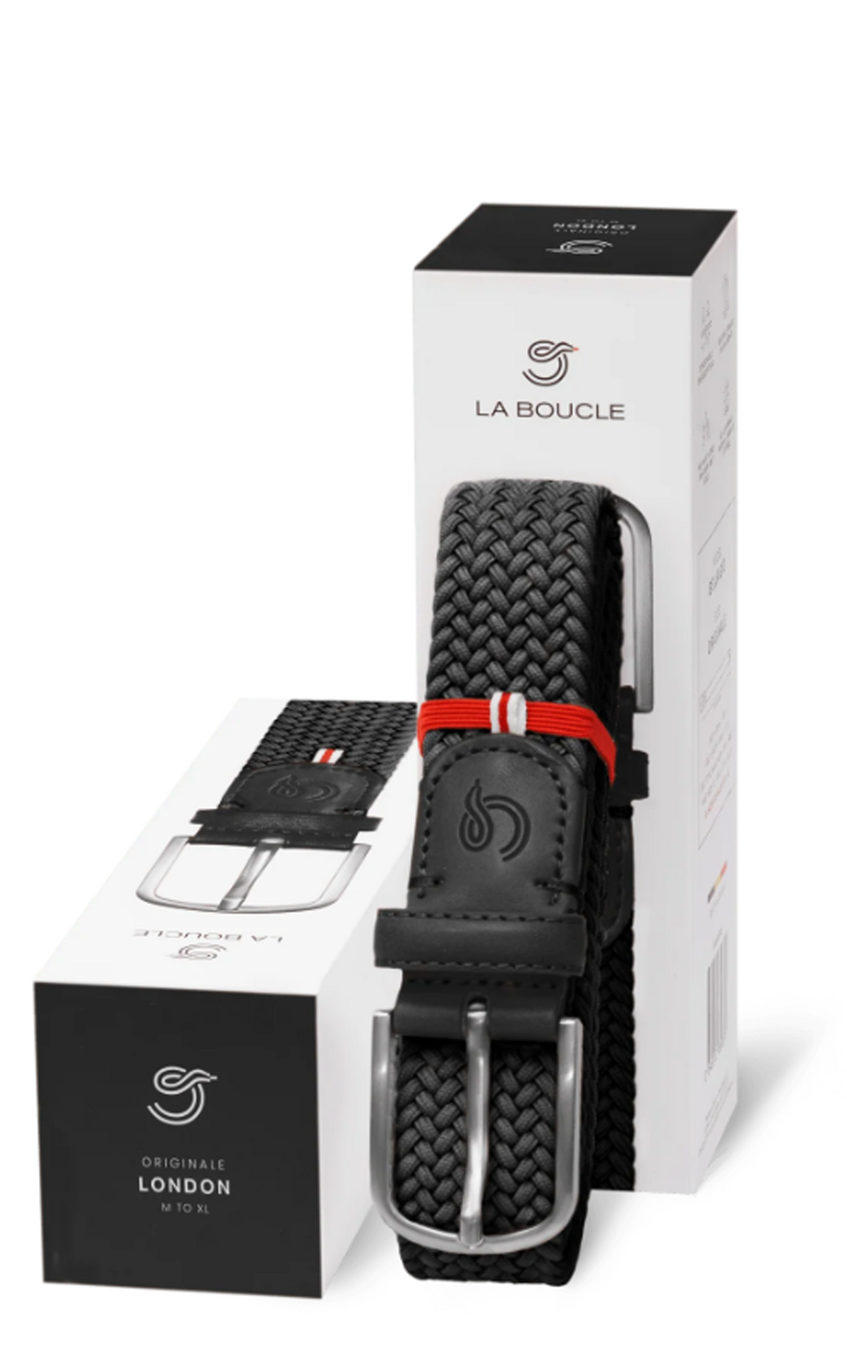 Ceinture tressée London noir 3