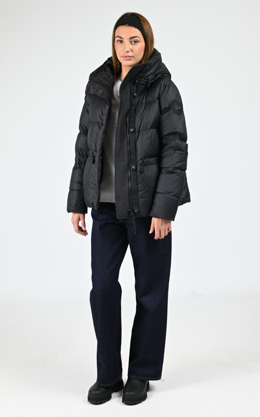 Ves doudoune Textile Femme Canada Goose, modèle Montgomery td 3042wt de couleur black 61