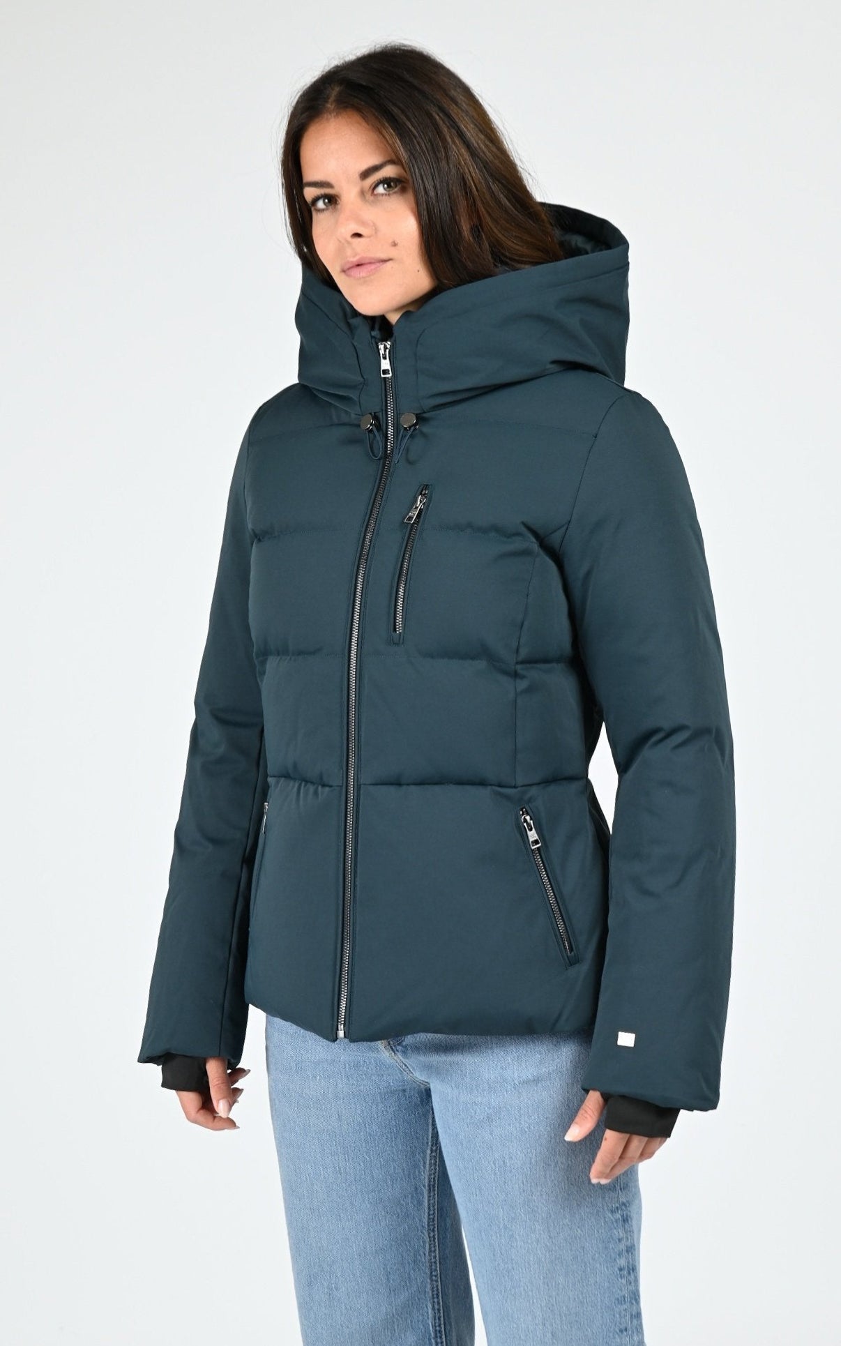 Doudoune ajustée Marilou vert 1