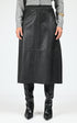 Jupe Cuir Femme Oakwood, modèle Nahee 65102 de couleur black 501