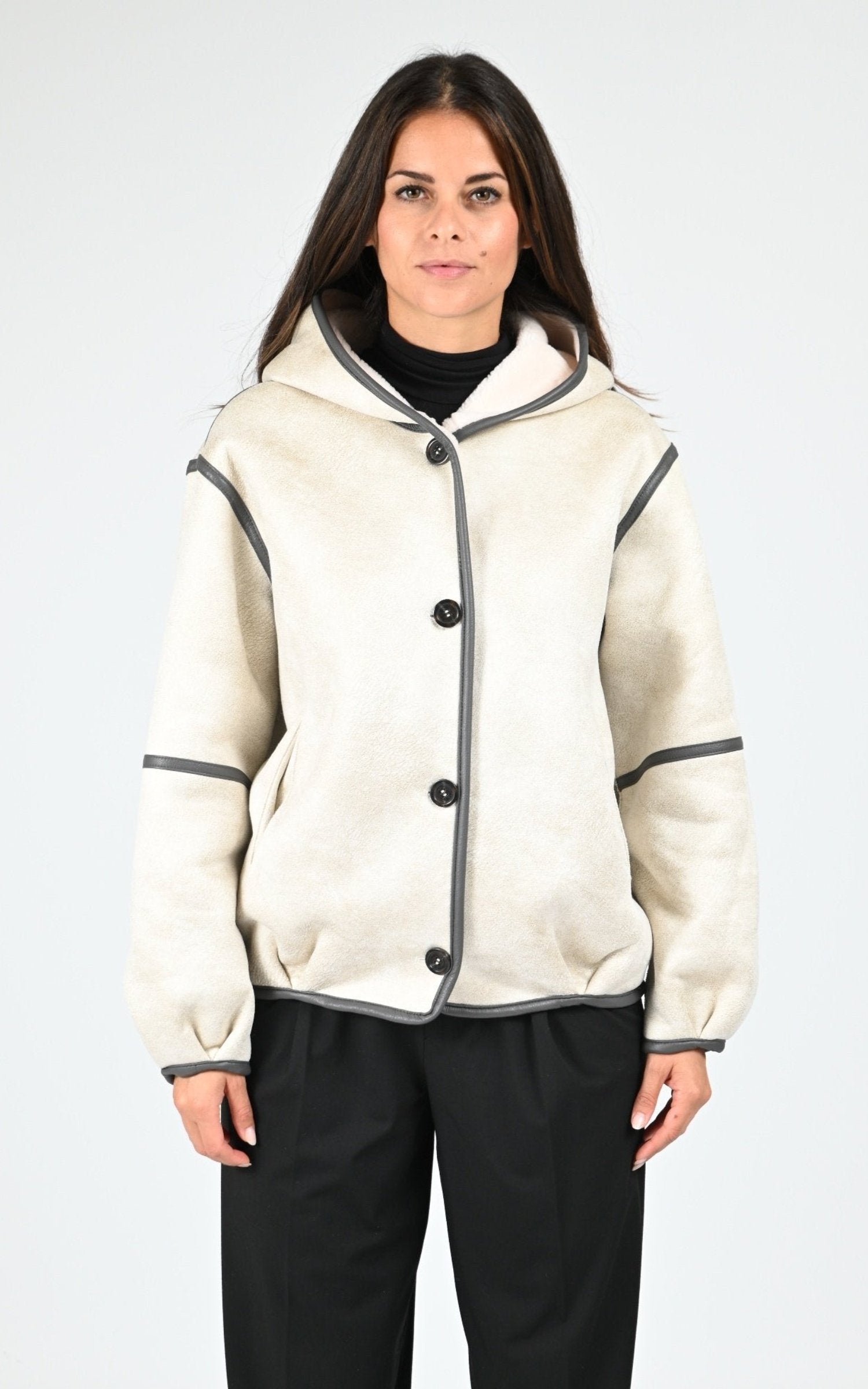 Veste Textile Femme Oakwood, modèle Natacha 65145 de couleur light beige 514