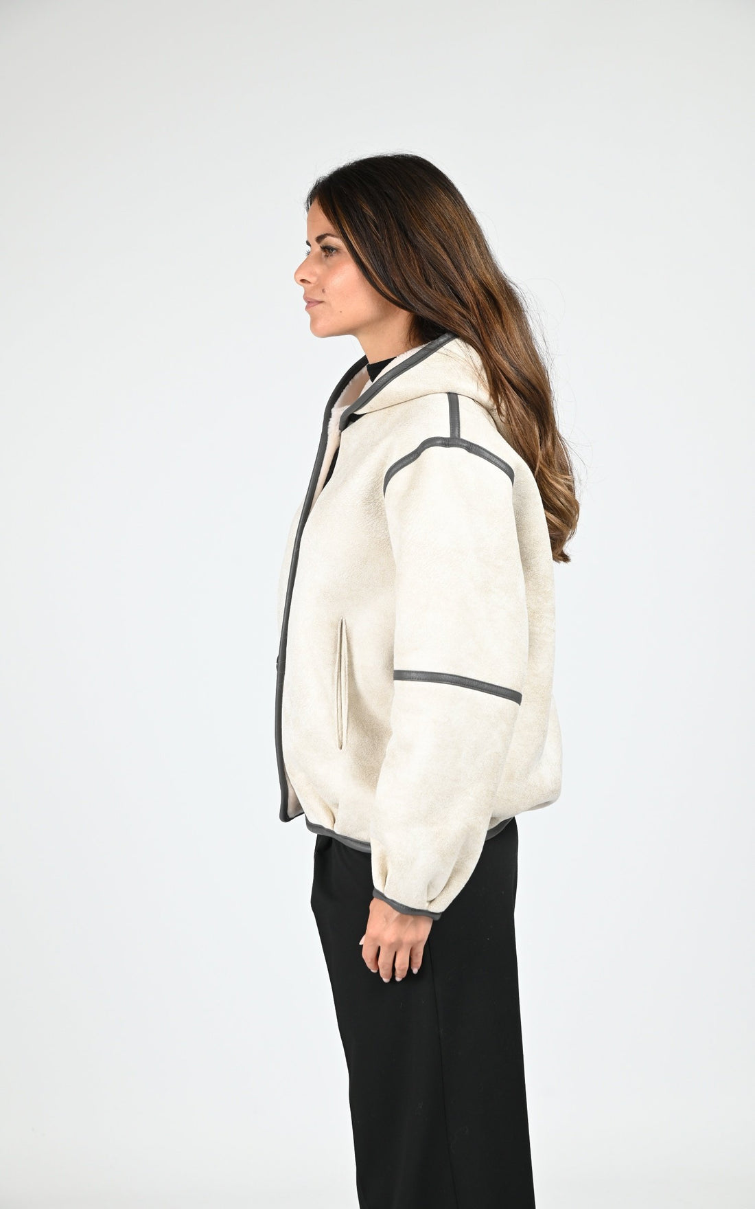 Veste Textile Femme Oakwood, modèle Natacha 65145 de couleur light beige 514