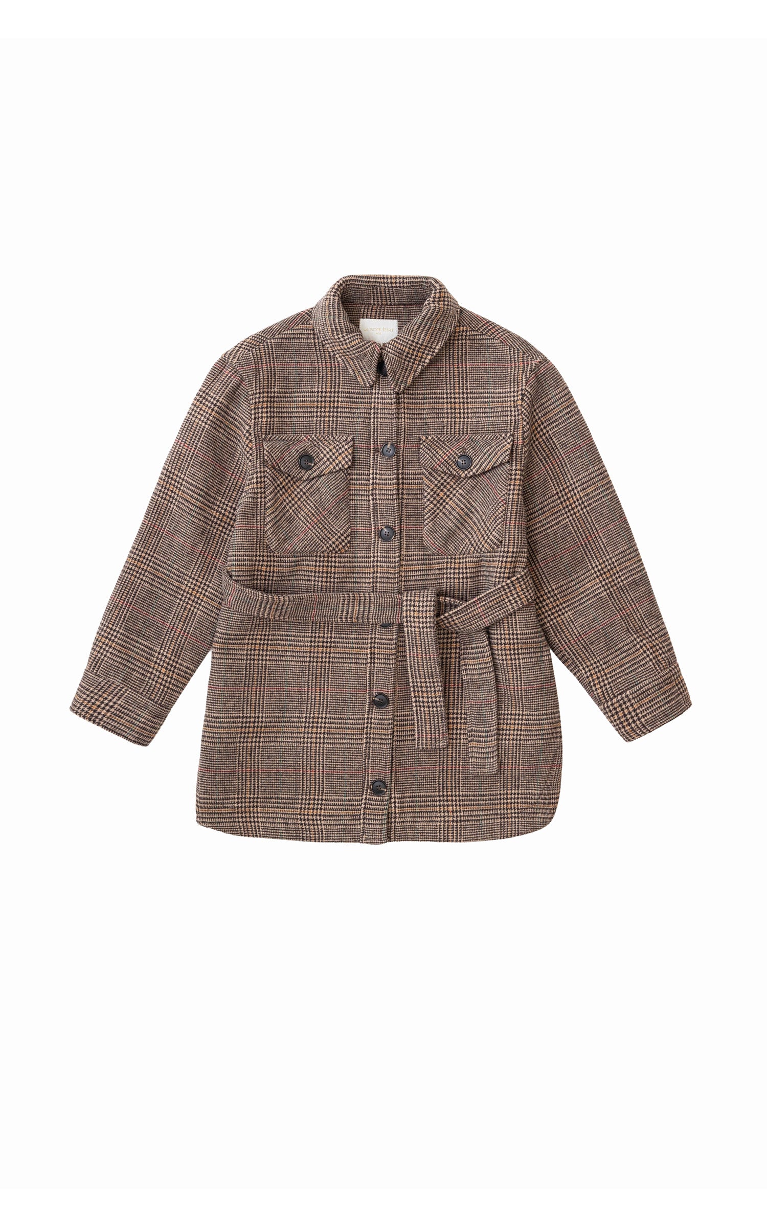 Surchemise à carreaux Neddy marron 1