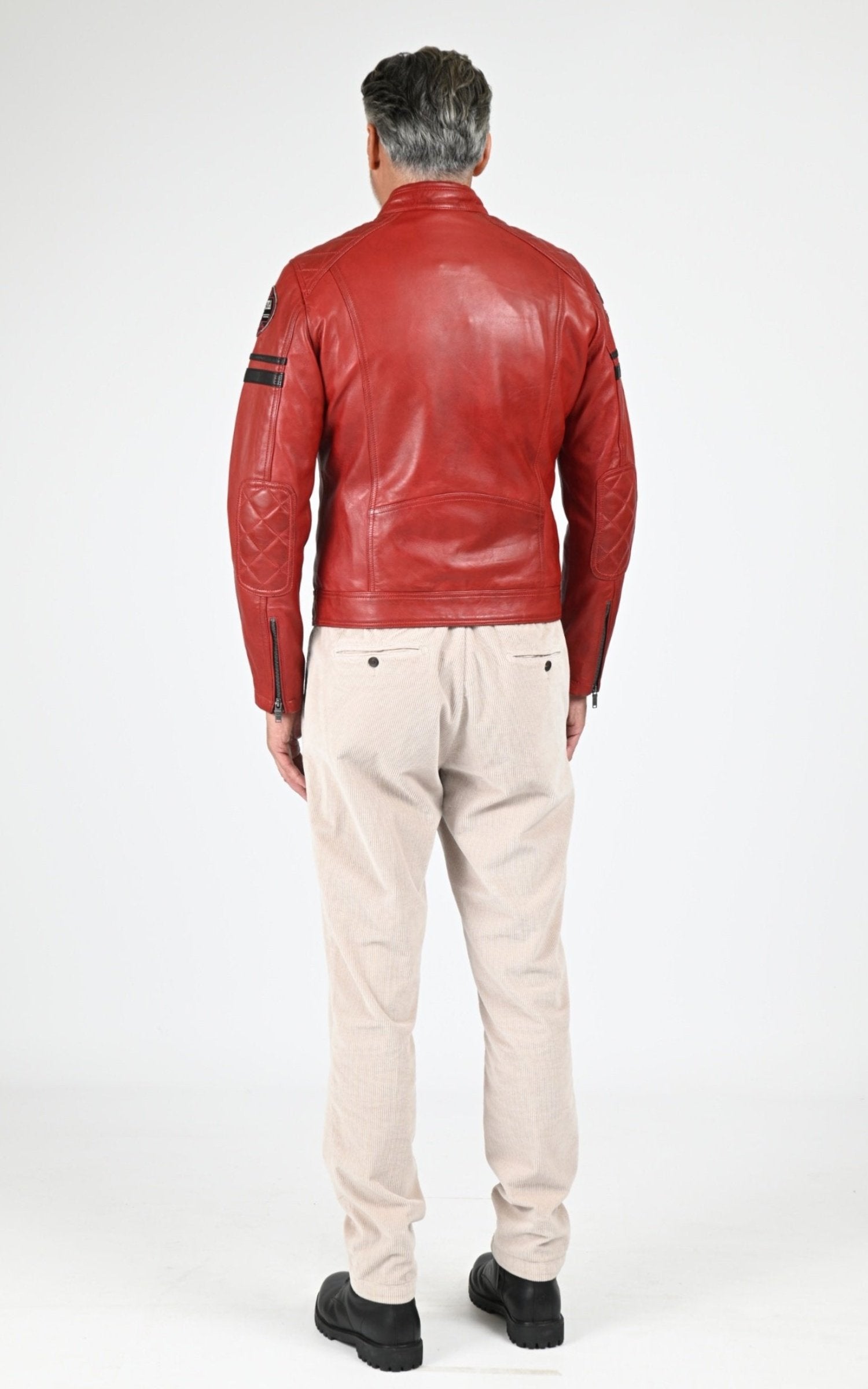 Blouson Cuir Homme Daytona 73, modèle Nieto 104382 de couleur syrah 4