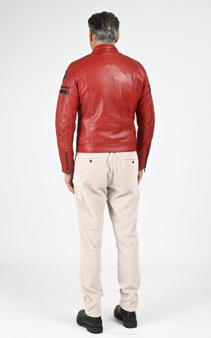 Blouson Cuir Homme Daytona 73, modèle Nieto 104382 de couleur syrah
