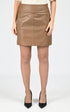 Jupe Cuir Femme Cuirco, modèle Noce 65221 de couleur cafe 506