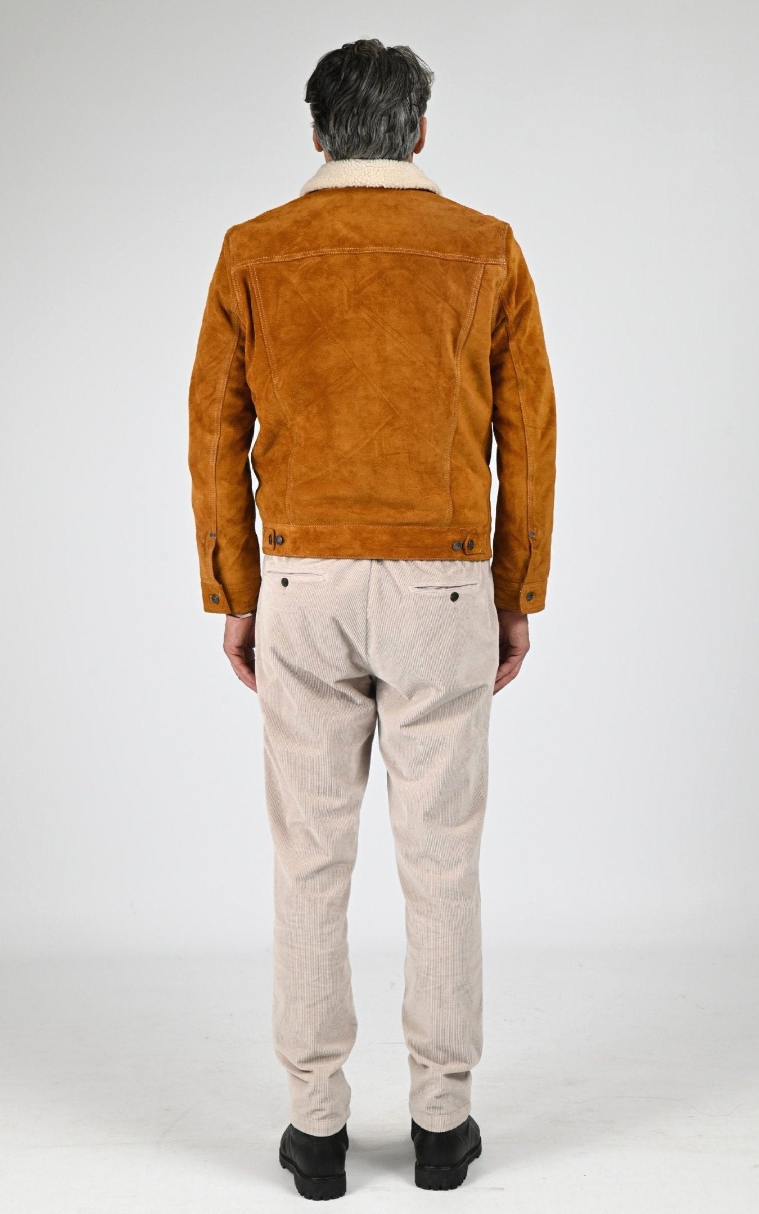 Blouson Cuir Homme Iron And Resin, modèle Open road buff 103857 de couleur cognac 4