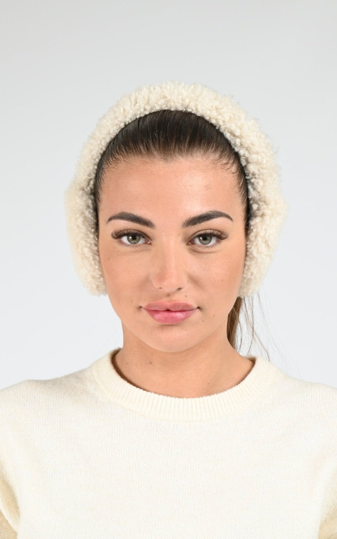 Oreillettes Df Mixte Tsanikidis, modèle Oval de couleur ivory