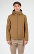 Blouson Textile Homme Woolrich, modèle Pacific jacket ou2047 de couleur coffee