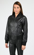 Blouson Cuir Femme Oakwood, modèle Paige 65168 de couleur black 501