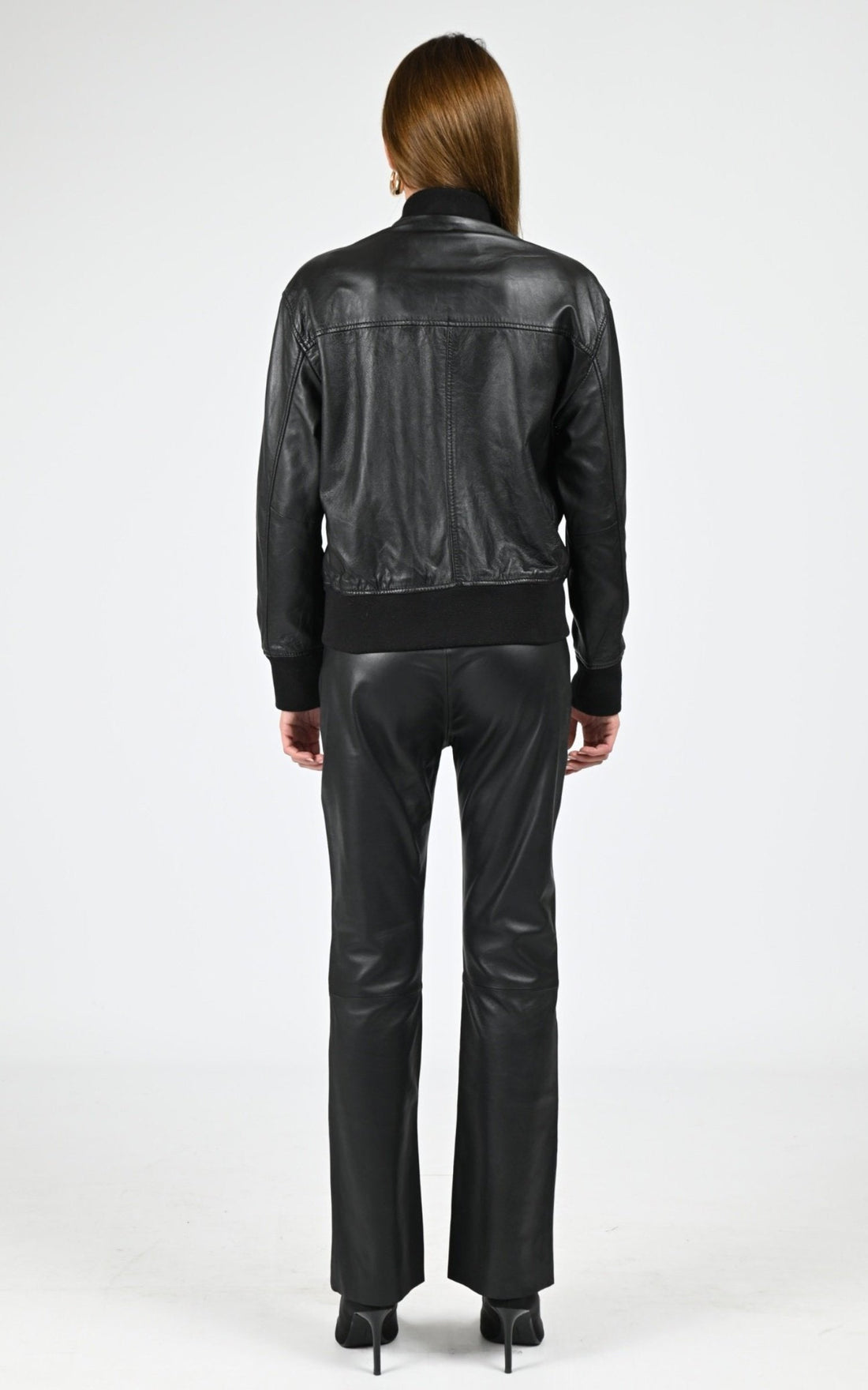 Blouson Cuir Femme Oakwood, modèle Paige 65168 de couleur black 501