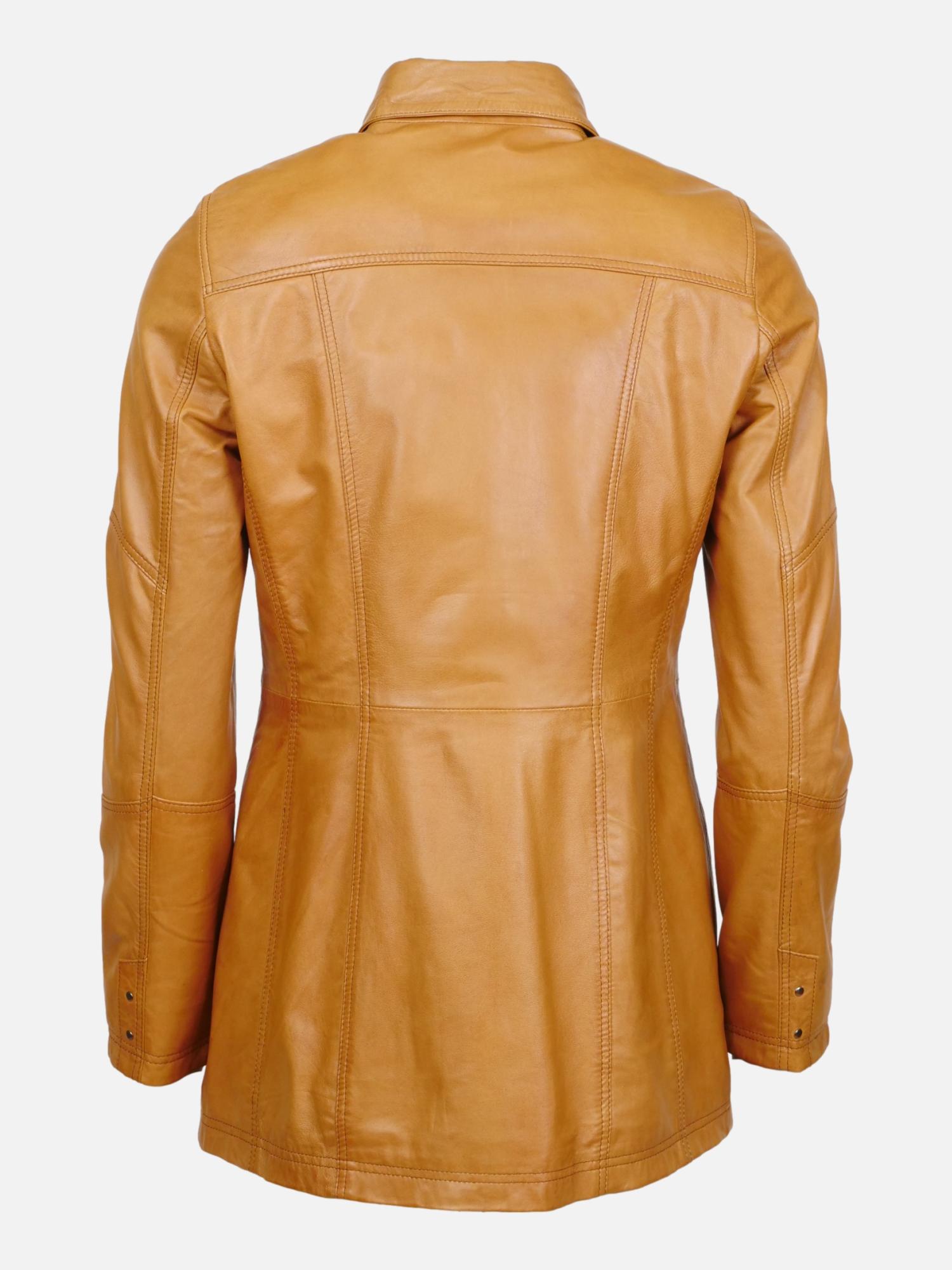 New Alaine Lamb Malli Leather - Women Cognac