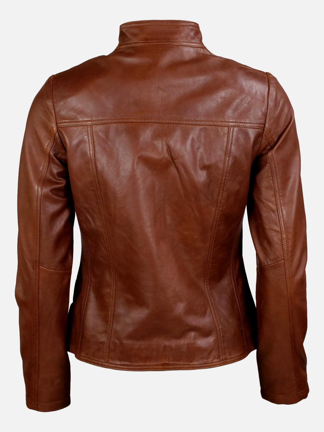 Merry Lamb Polish Nappa Leather Dark Tan