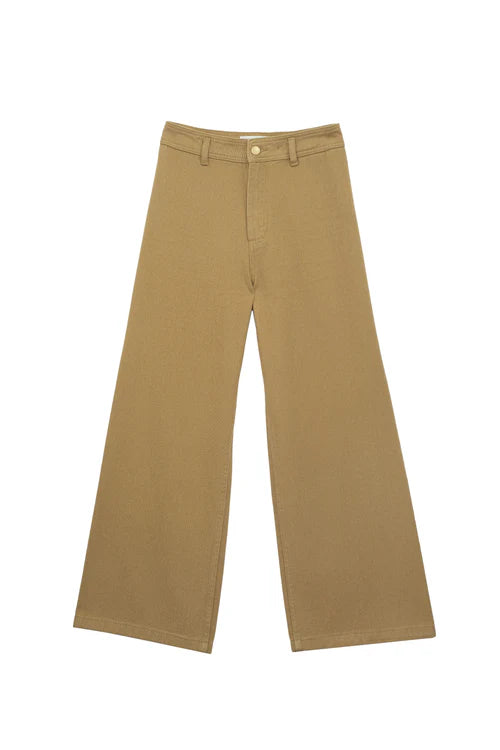 Pantalon taille haute Paphos camel 1