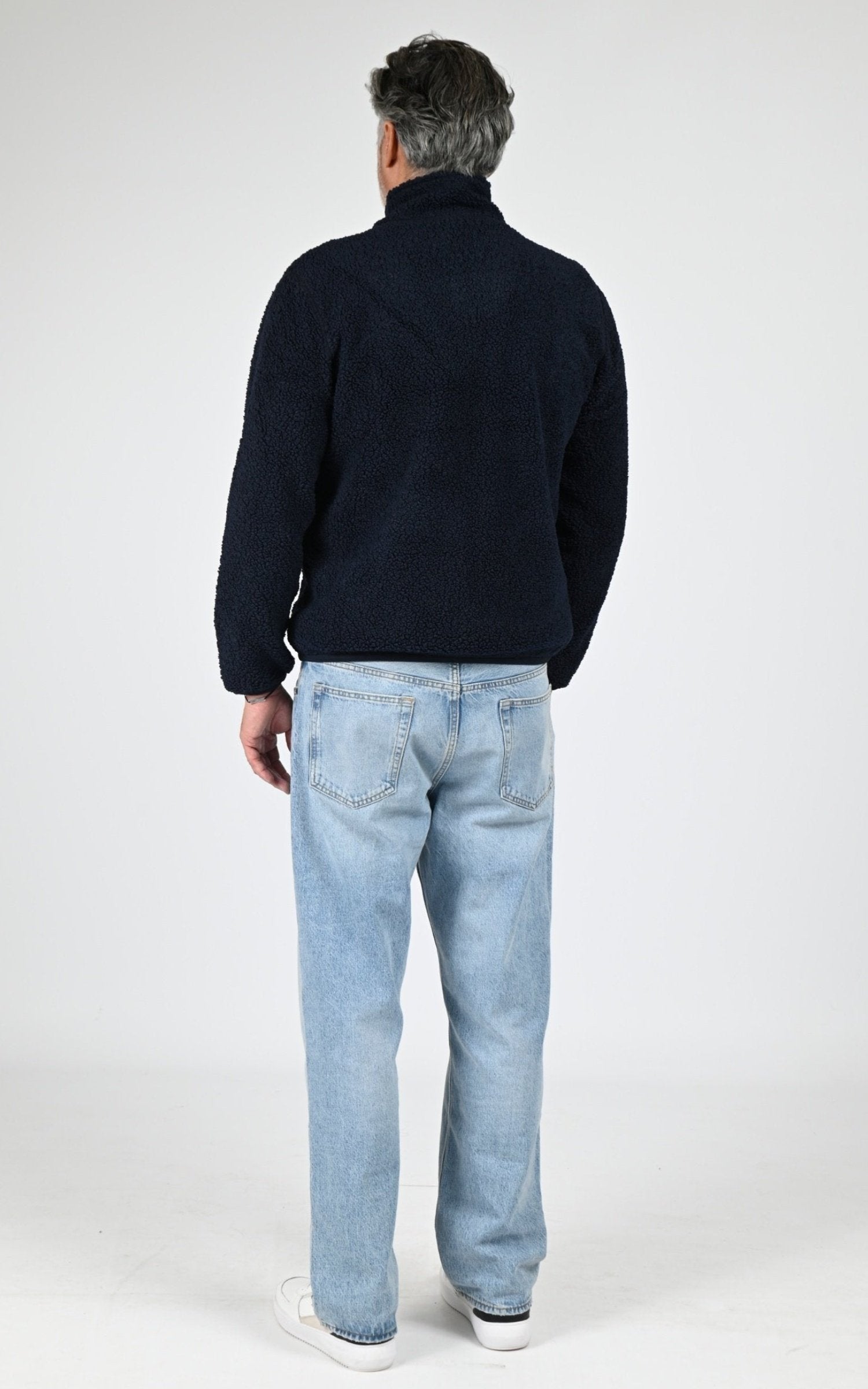 Blouson Textile Homme K-Way, modèle Pascal sherpa k3132pw de couleur blue depth a2b