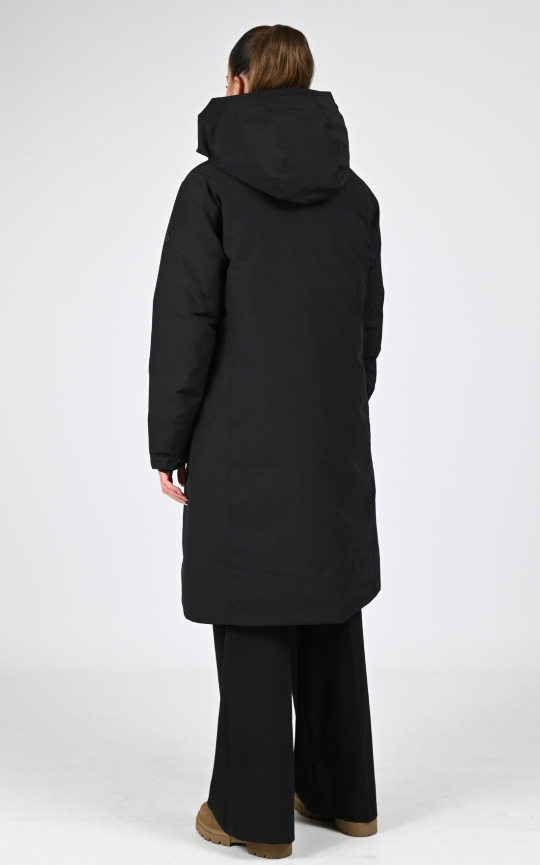 Parka Textile Femme Scandinavian Edition, modèle Path de couleur onyx