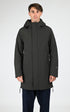 3/4 parka Textile Homme Krakatau, modèle Planck qm552 de couleur dark green