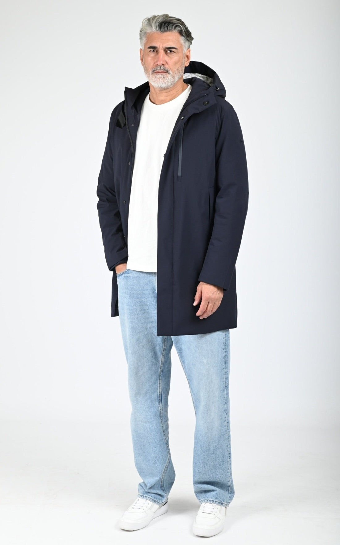 Parka bi-stretch Planet bleu marine