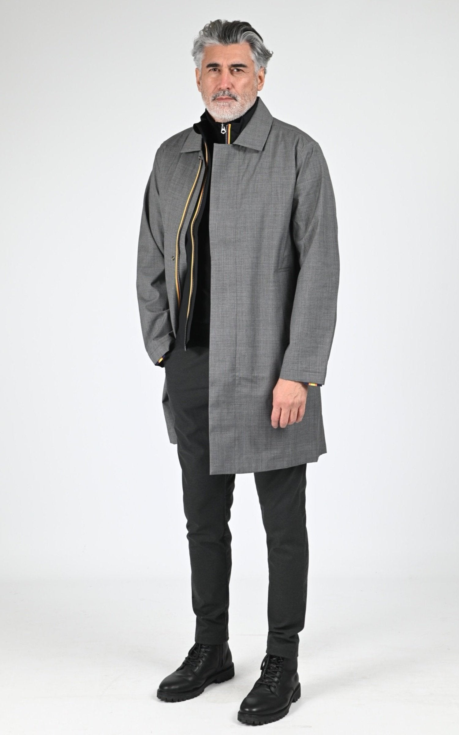 3/4 Textile Homme K-Way, modèle Poirol 3l k21474w de couleur grey shadow bb5 2