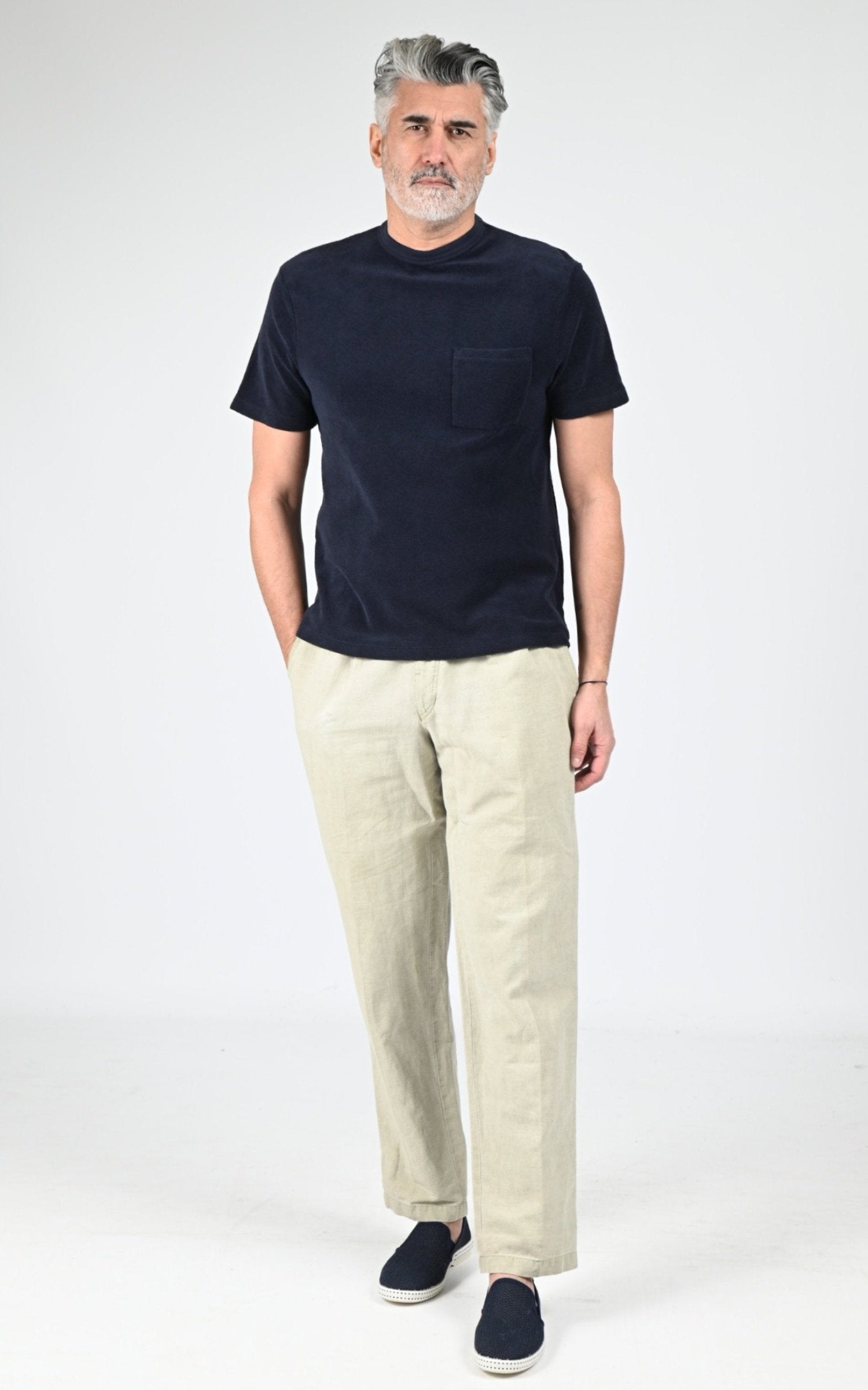 Polo Textile Homme Rivieras, modèle Ps-02 de couleur marine 2