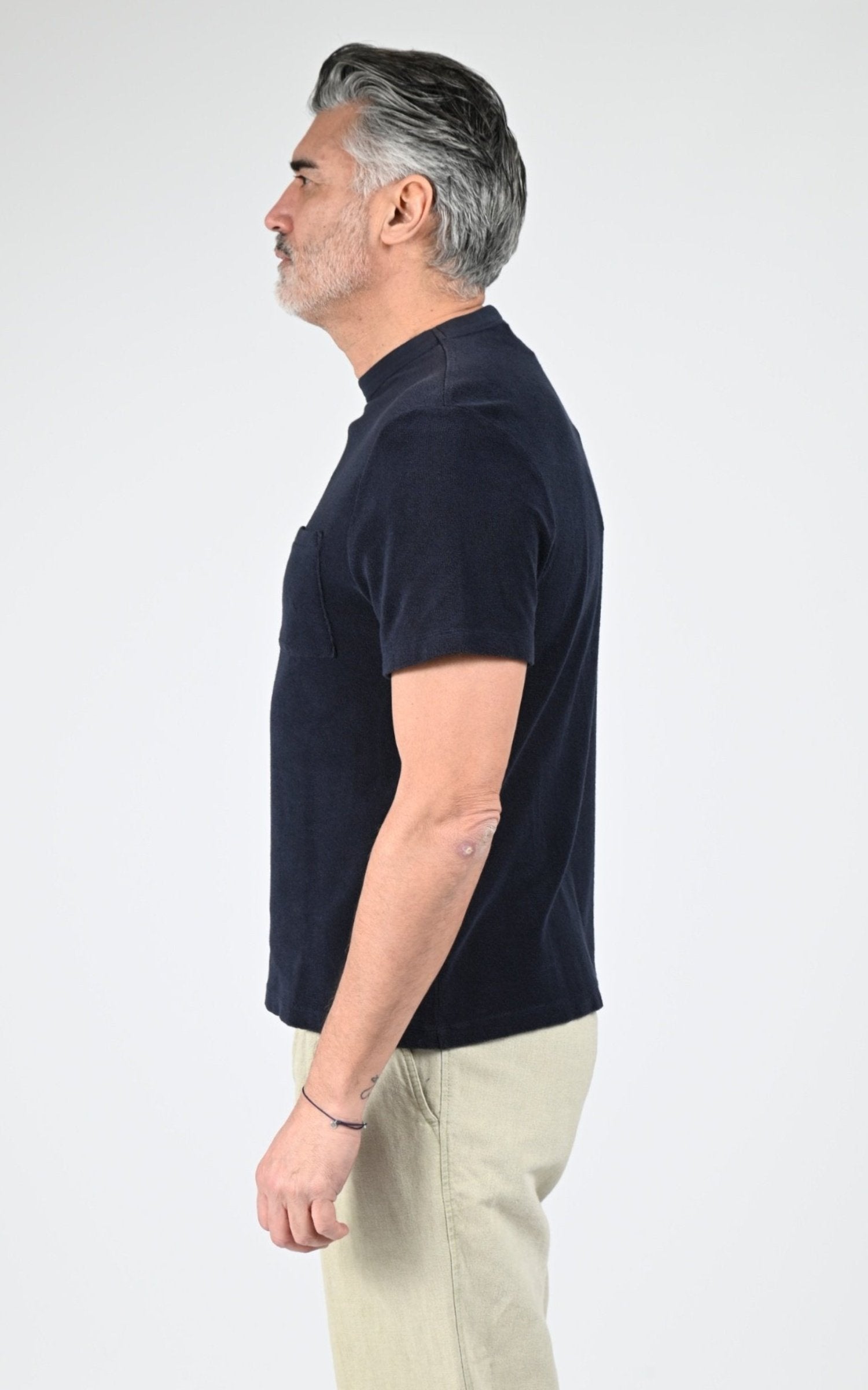 Polo Textile Homme Rivieras, modèle Ps-02 de couleur marine 3