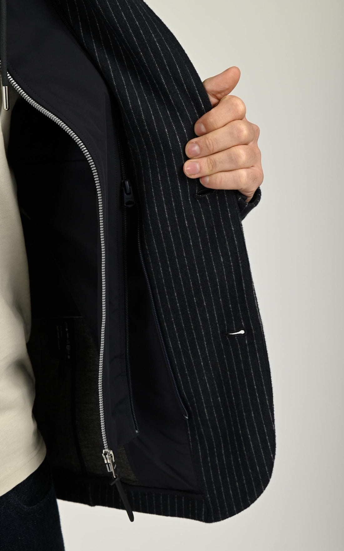 Veste en tricot 2-en-1 WELLS-K bleu marine