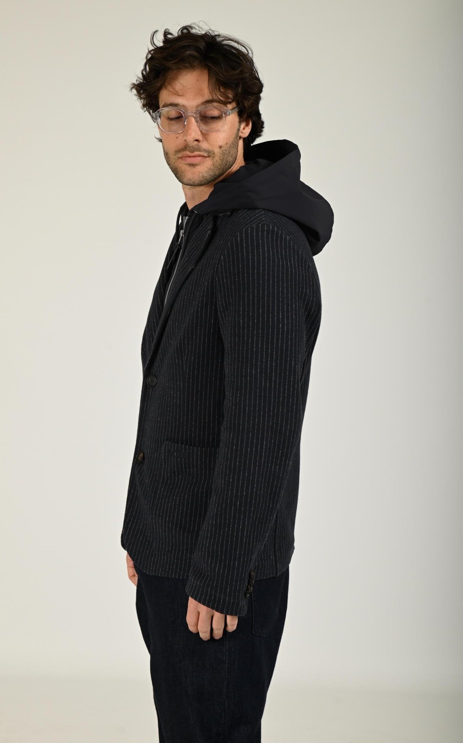 Veste en tricot 2-en-1 WELLS-K bleu marine 3