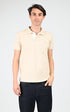 Polo Textile Homme Schott, modèle Psmilton de couleur beige / taupe