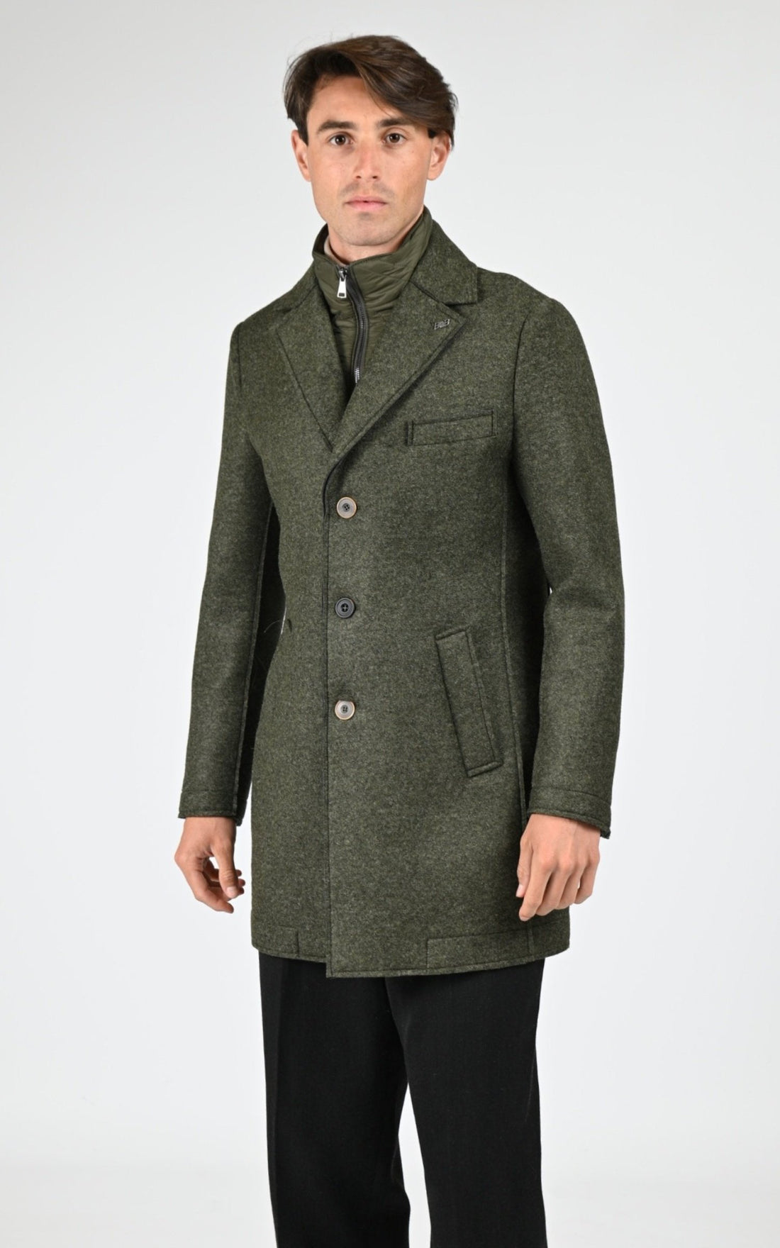 3/4 Textile Homme Bob, modèle Andy 153/p de couleur militare