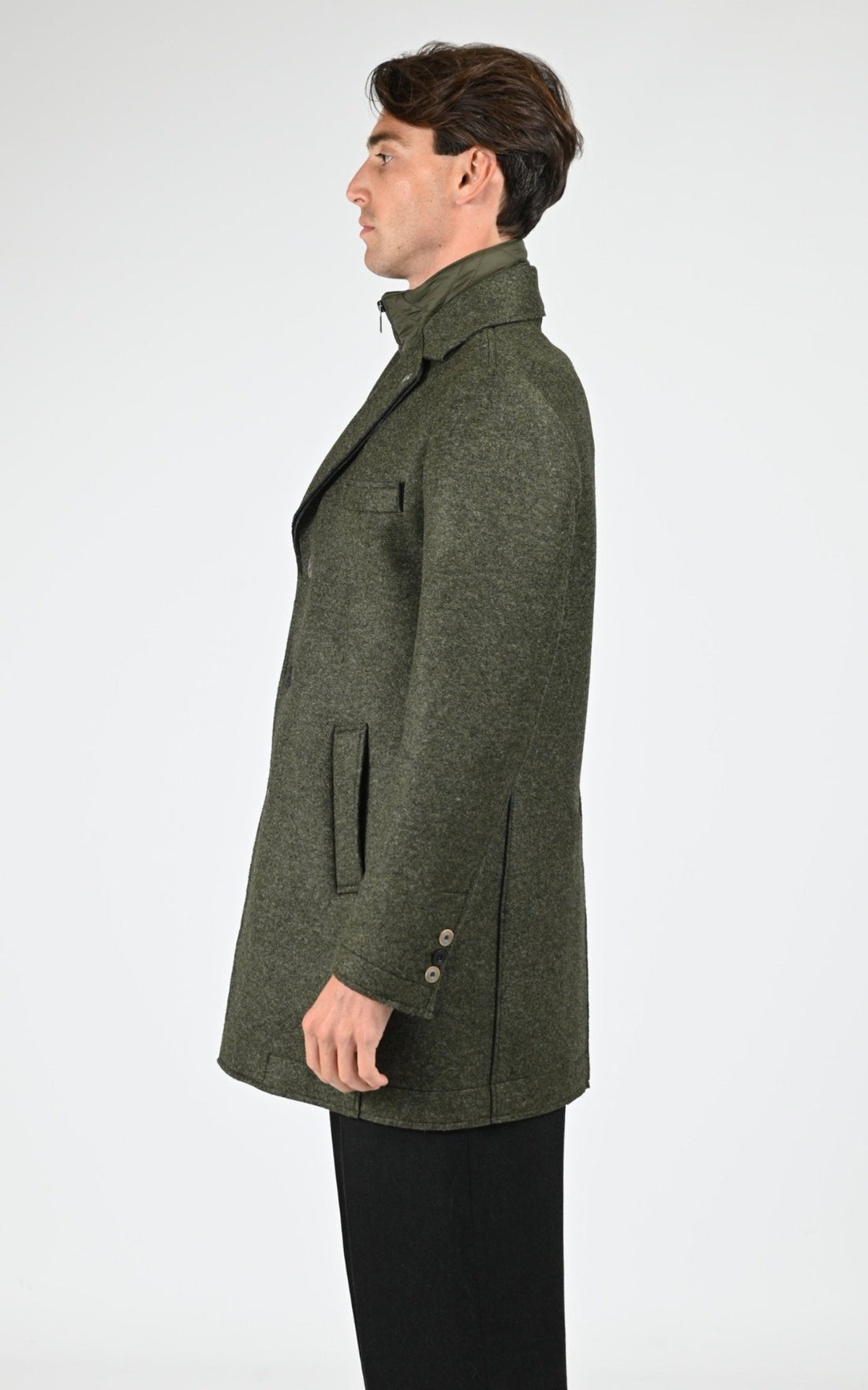 3/4 Textile Homme Bob, modèle Andy 153/p de couleur militare