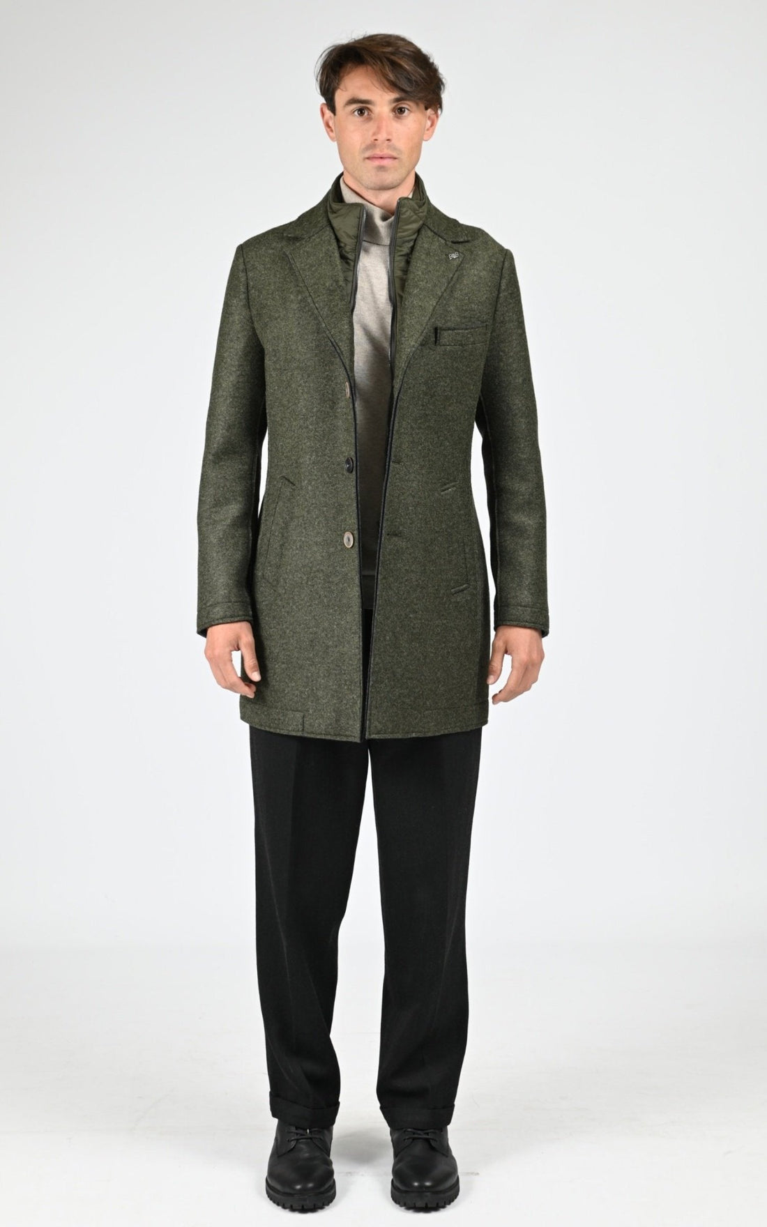 3/4 Textile Homme Bob, modèle Andy 153/p de couleur militare