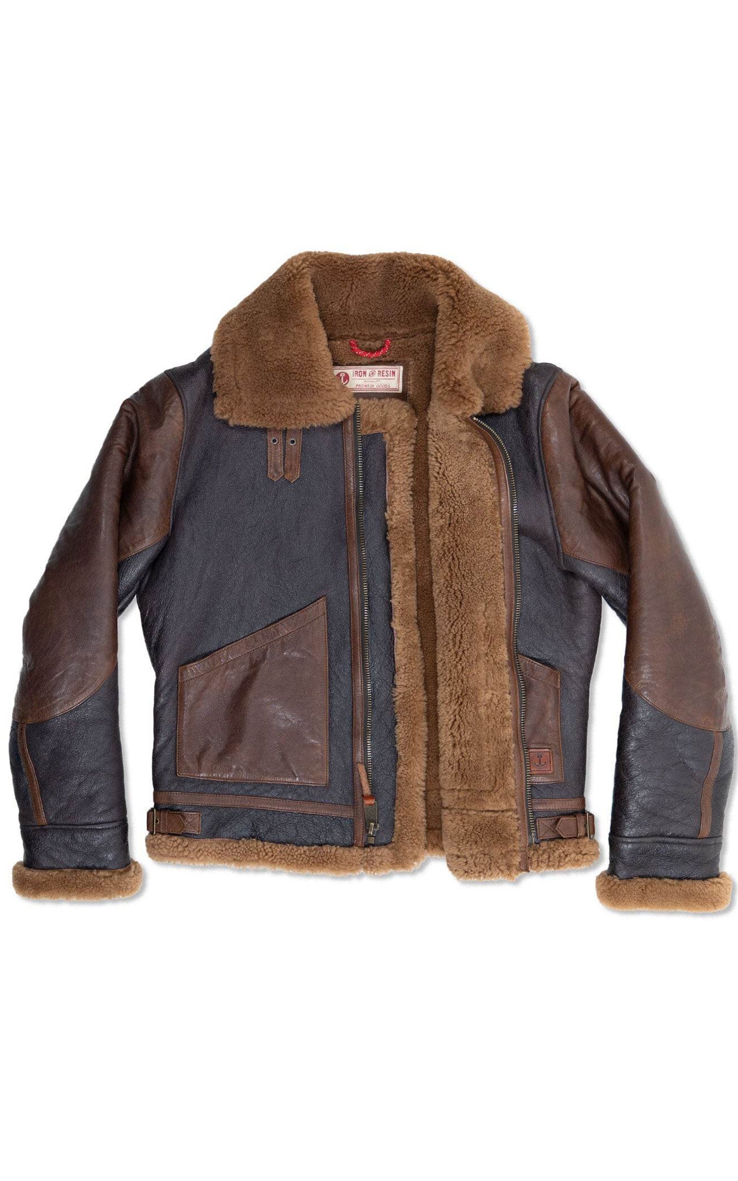 Bombardier shearling et agneau Kavalan marron 2