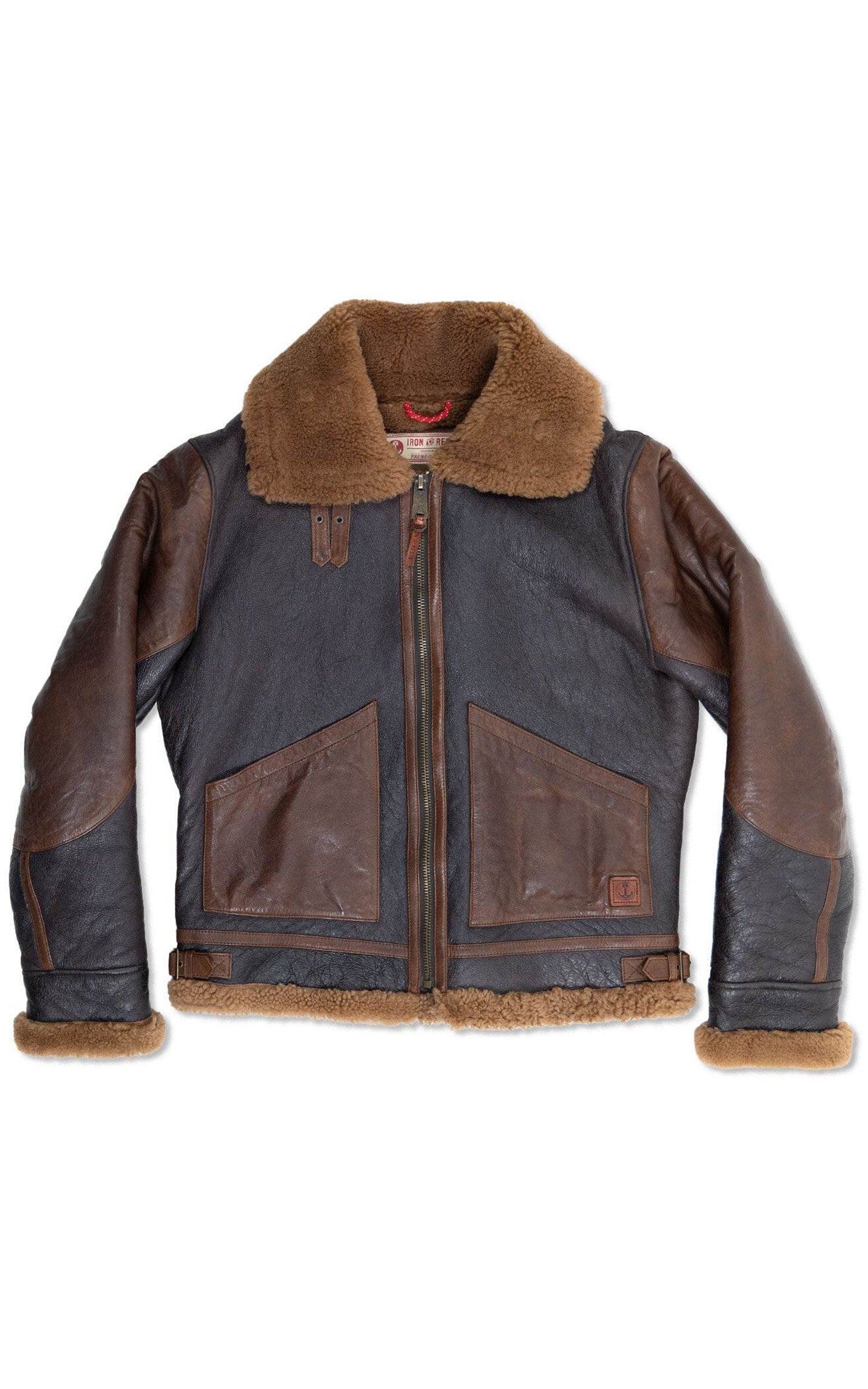 Bombardier shearling et agneau Kavalan marron 1