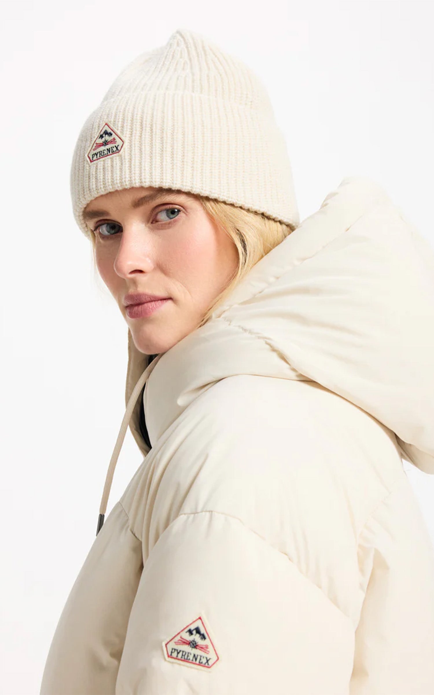 Bonnet laine Gomma mixte crème 2