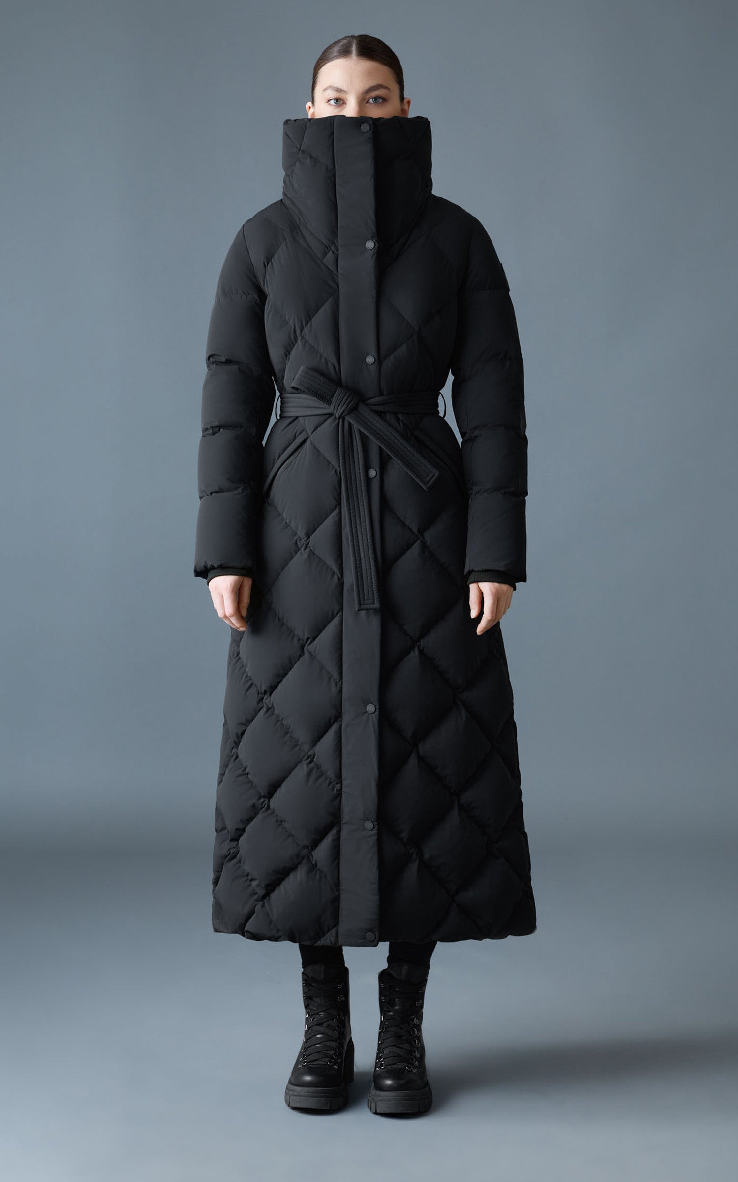 Doudoune longue Laurella 1-en-2 noir 4