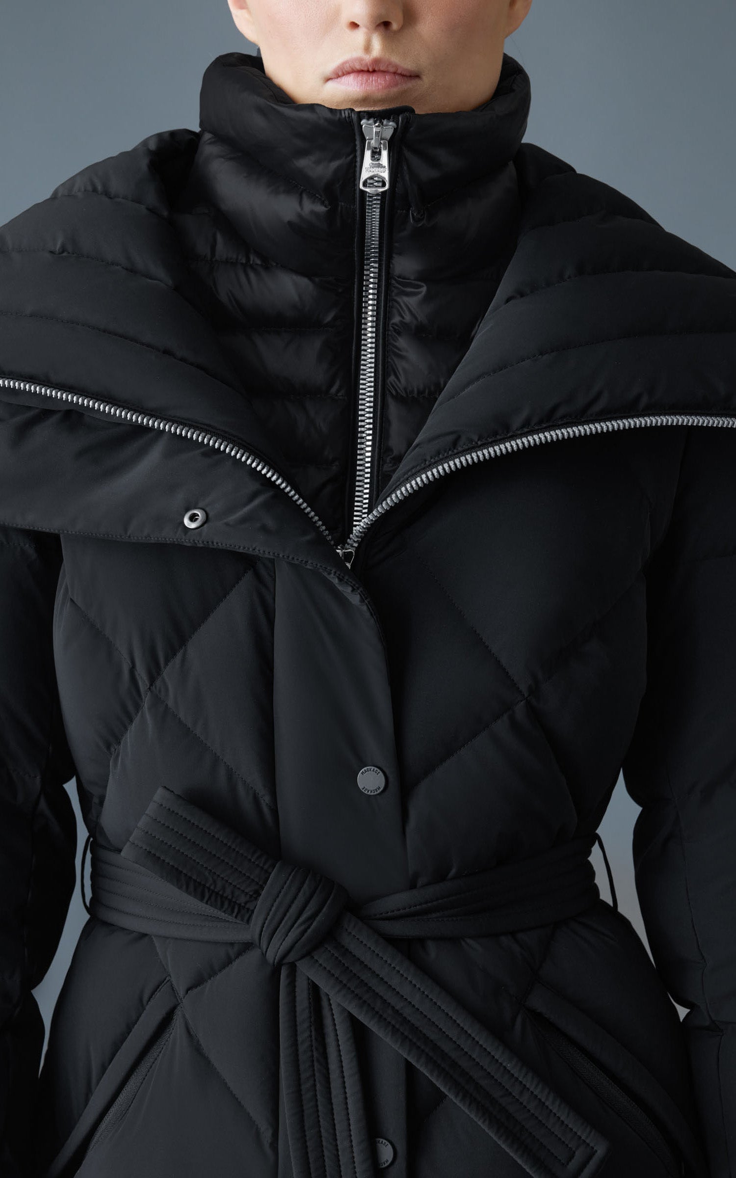 Doudoune longue Laurella 1-en-2 noir 5