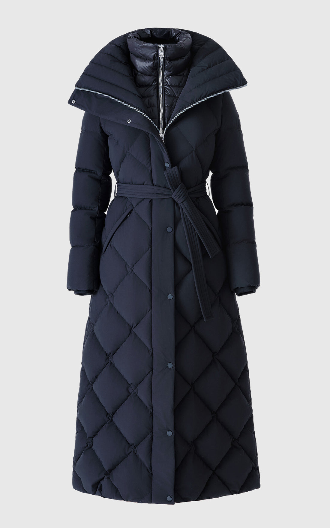 Doudoune longue Laurella 1-en-2 noir