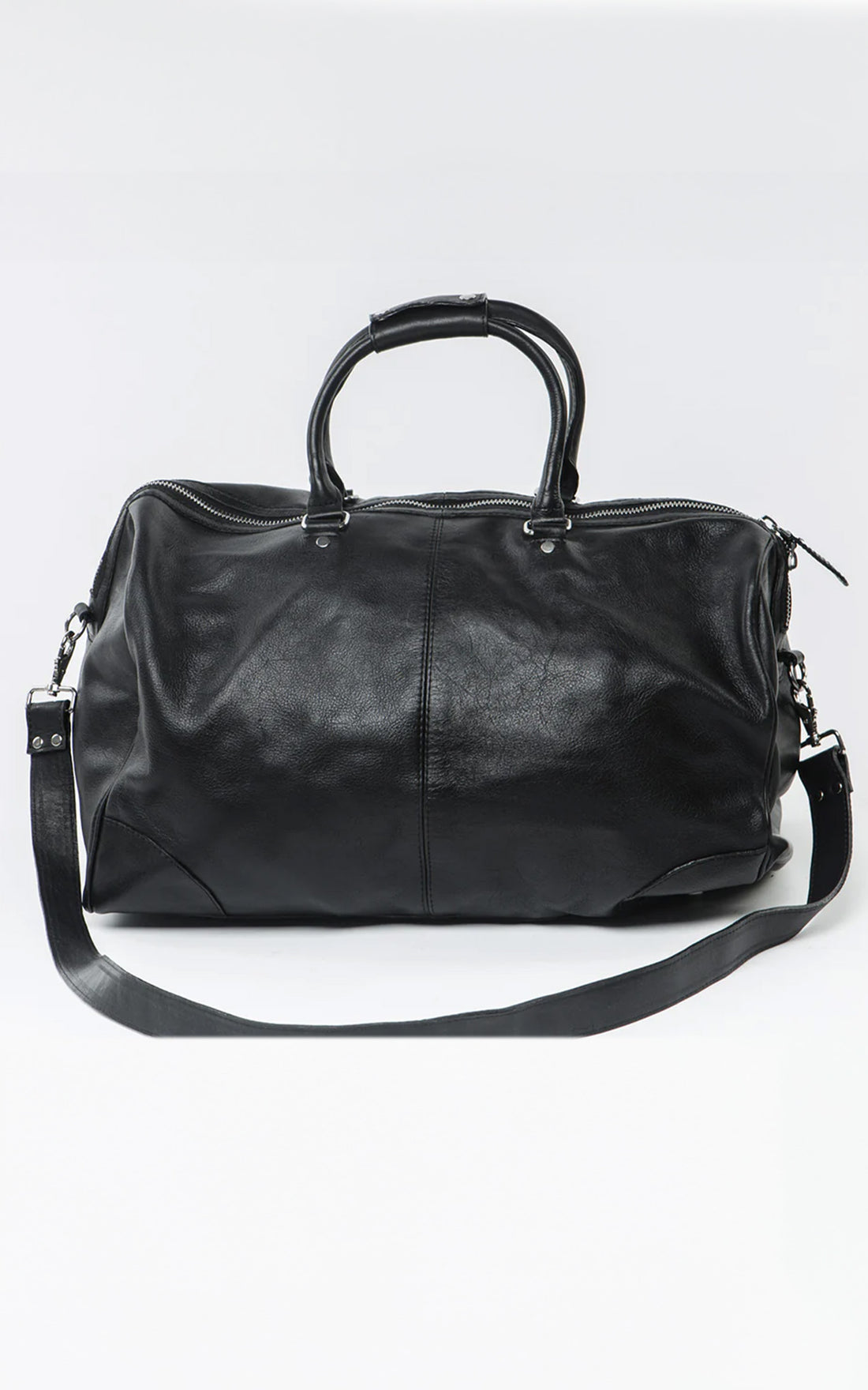 Sac de voyage week-end cuir noir