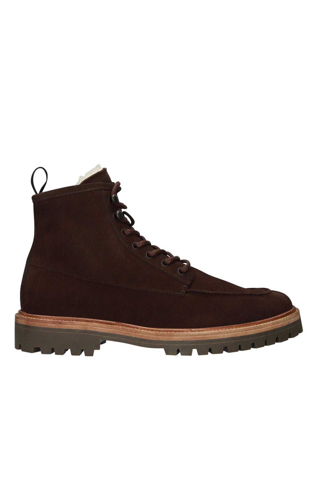 Bottes fourrées nubuck marron