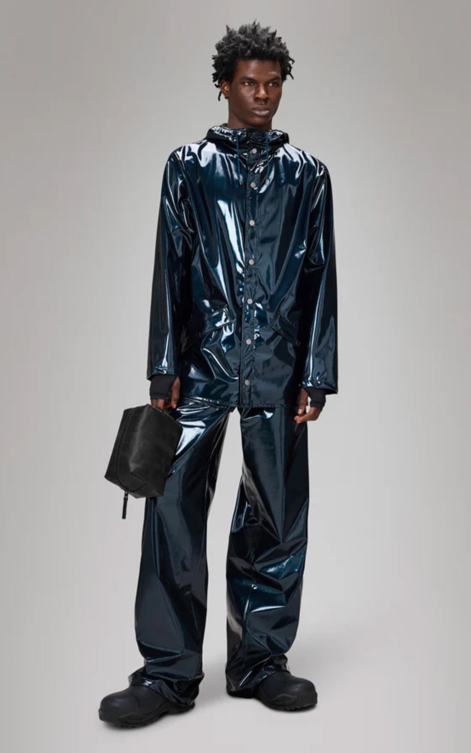 Imperméable Jacket 12010 mixte bleu brillant 3