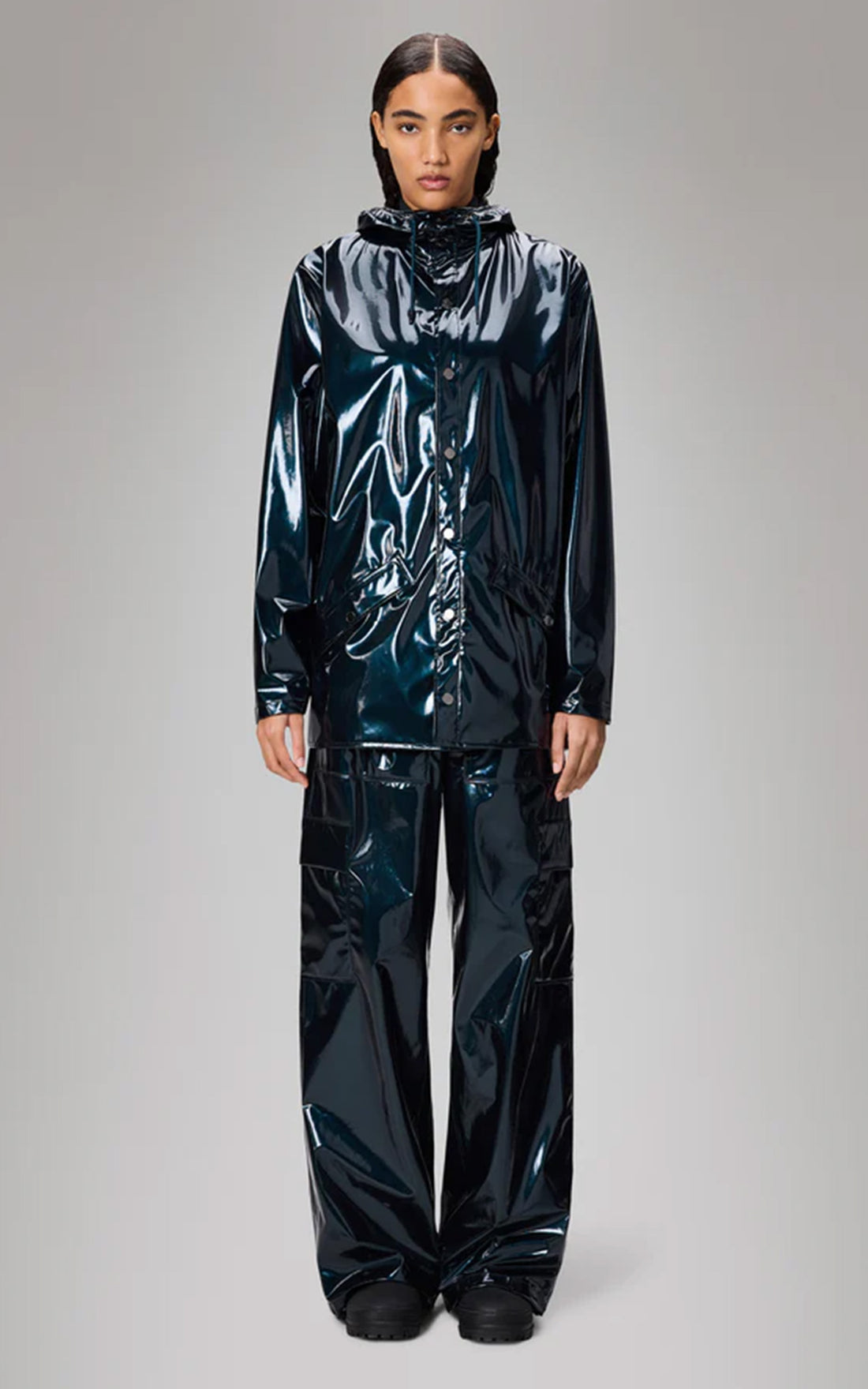 Imperméable Jacket 12010 mixte bleu brillant