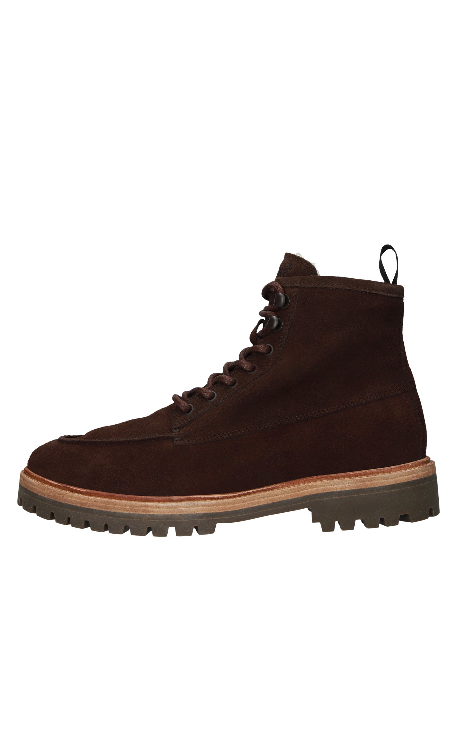 Bottes fourrées nubuck marron 2