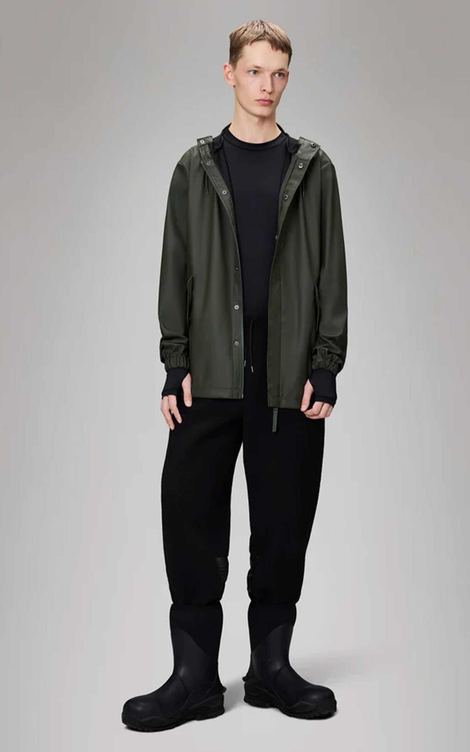 Imperméable court Fishtail 18010 mixte kaki 3