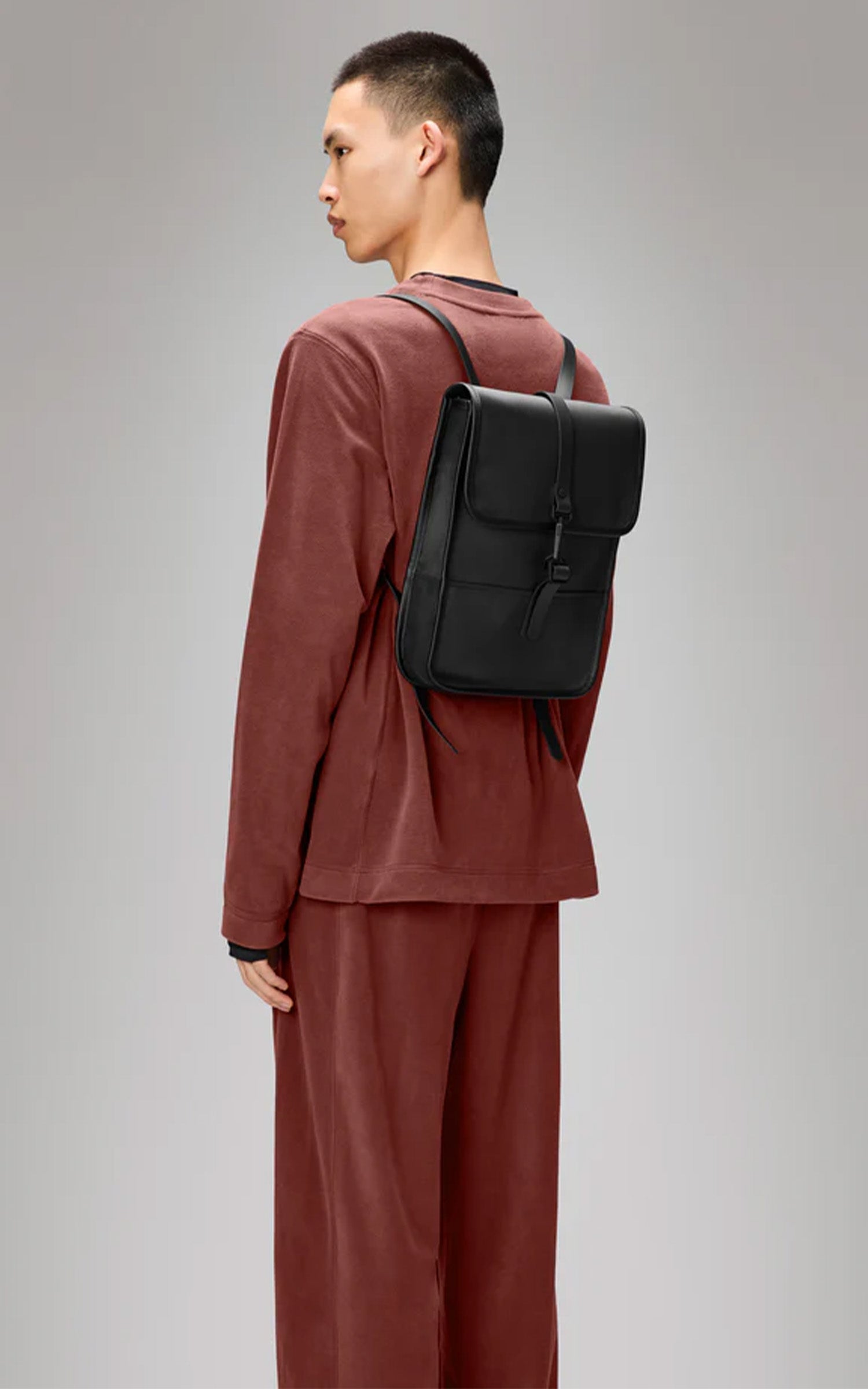 Sac à dos Back pack micro noir brillant