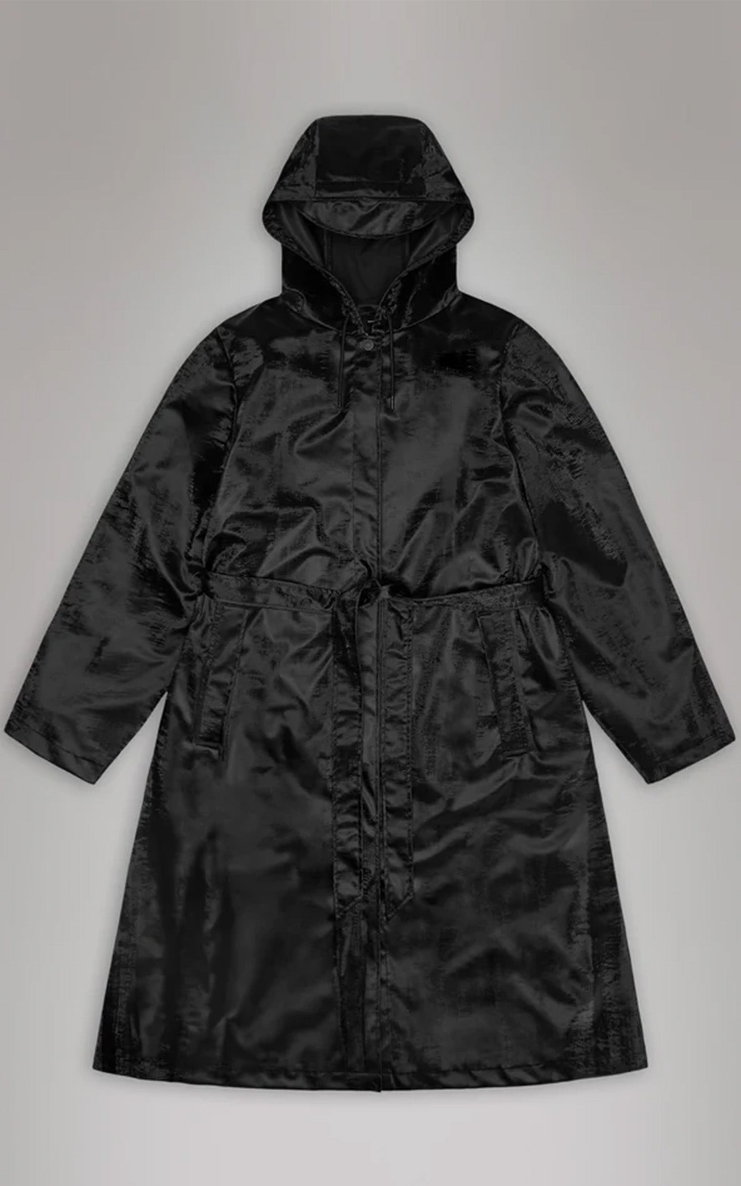 Imperméable A-Line Jacket longer 12040 noir brillant
